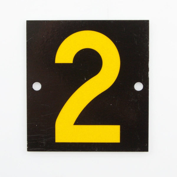 Reflective Identification Number - Black 2